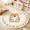 Cartoon Style Bedroom Decor Round Carpet Animal Patterns Carpets for Living Room Fluffy Soft Children Floor Mat Thick Plush Rug