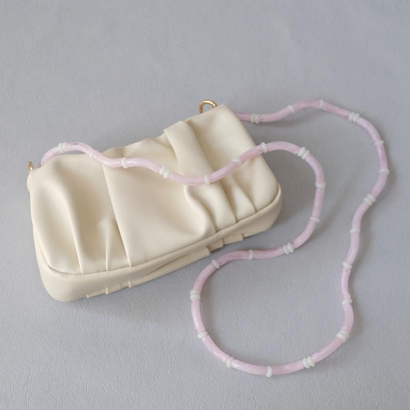 Nouă Modă Femei Geantă Accesoriu Detașabil Vintage Lanțuri Mărgelate Acril Acadea Curea de Lux Femei Eleagnt Mâner de Umăr Lanț