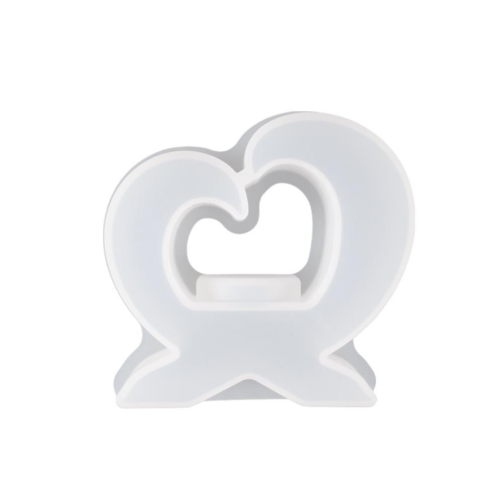 Poppy Heart-Shaped Scented Candle Holder Mold