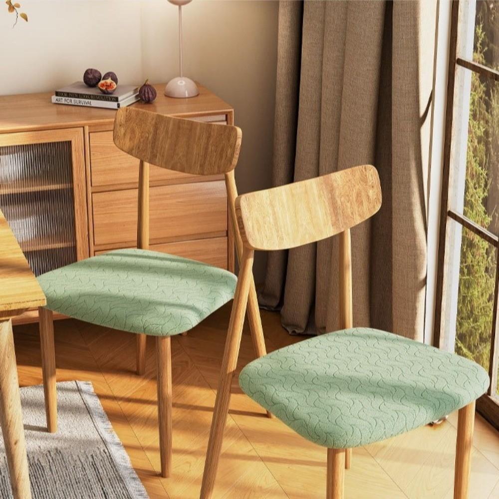 Jacquard Stretch Dining Chair Cover Removable Chair Slipcovers Modern Seat Covers Living Room