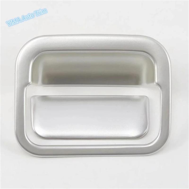 For Mitsubishi Outlander 2016 - Matte / Black Car Interior Copilot Glove Storage Box Handle Sticker Accessories Cover Trim