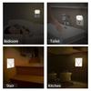 Led Night Light With Motion Sensor EU US Socket AC 85-265V Pir Human Induction Lamp 3 Colors Plug In Wall For Bedroom Hallway