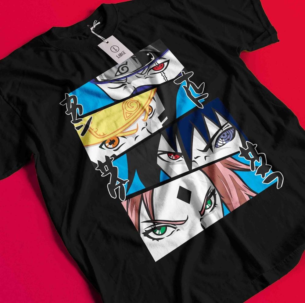 Kakashi T-Shirt Naruto Tshirt Jiraya Shirt Madara Sakura Itachi Uchiha Sasuke AA120