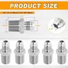 15Pcs Hydraulic Hose Adapters Jic 37° Straight Union Fitting Sturdy Replacement Spare Parts