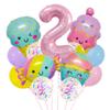 New Candy Ice Cream Balloon Set Baby Birthday Party Photo Props 32-Inch Pink Digital Scene Arrangement