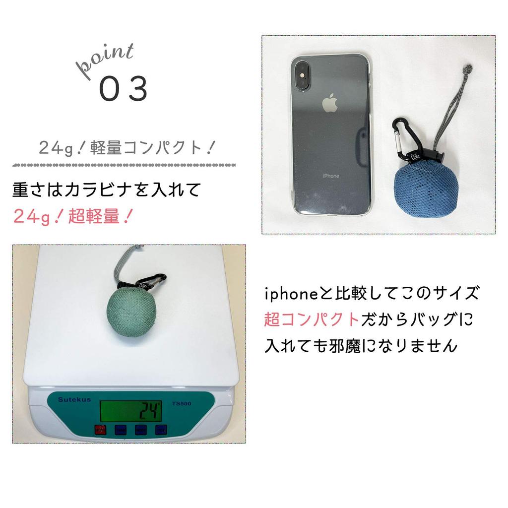 Instant Eco Solid Muted with Day Gift for Men [IAM NATURAL] Disposal! Bag, Compact, Color, Colors, Carabiner, Valentine's (Black)