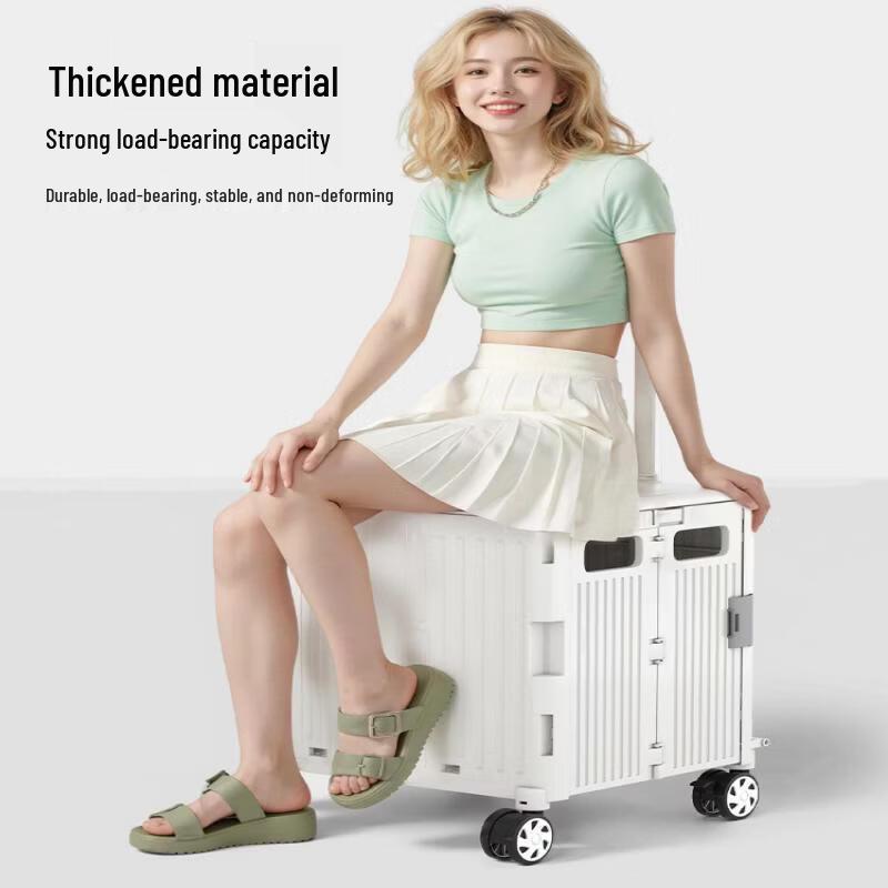 8-Wheel Folding Stair-Climbing Utility Cart