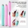 1/2Pcs Cat Eyes Nail Magnet Wand 3-in-1 Double-Head Nail Polish Magnet Pen Home Salon Women