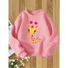 European sizes Kids' Round Neck Sweatshirt with Fashionable Print, a Versatile Top
