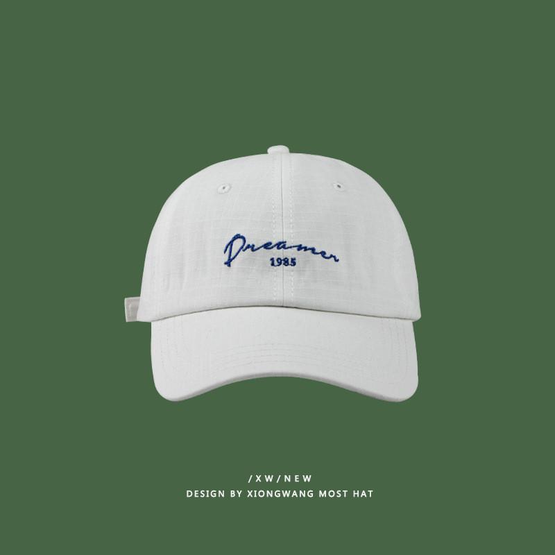 Casual Baseball Cotton Cap With Trendy Embroidery For Sports Beach And Streetwear