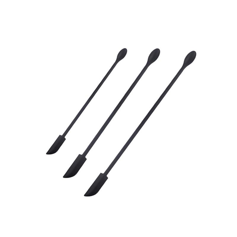 Cosmetic Bottle Silicone Mini Scraper Three Piece Set Baking Double End Two In One Spatula Jam Deep Bottle Scraper Spoon Set