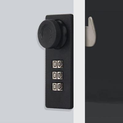 Cadenas mécanique à combinaison à 3 chiffres Taille compacte Serrure à combinaison à cadran Boîte de dépôt sécurisée