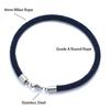 Braccialetto Fortunato Minimalista Unisex Corda Inossidabile Ipoallergenico Accessorio Casual da Spiaggia Per Coppie Braccialetto Corda Rosso Nero Joias