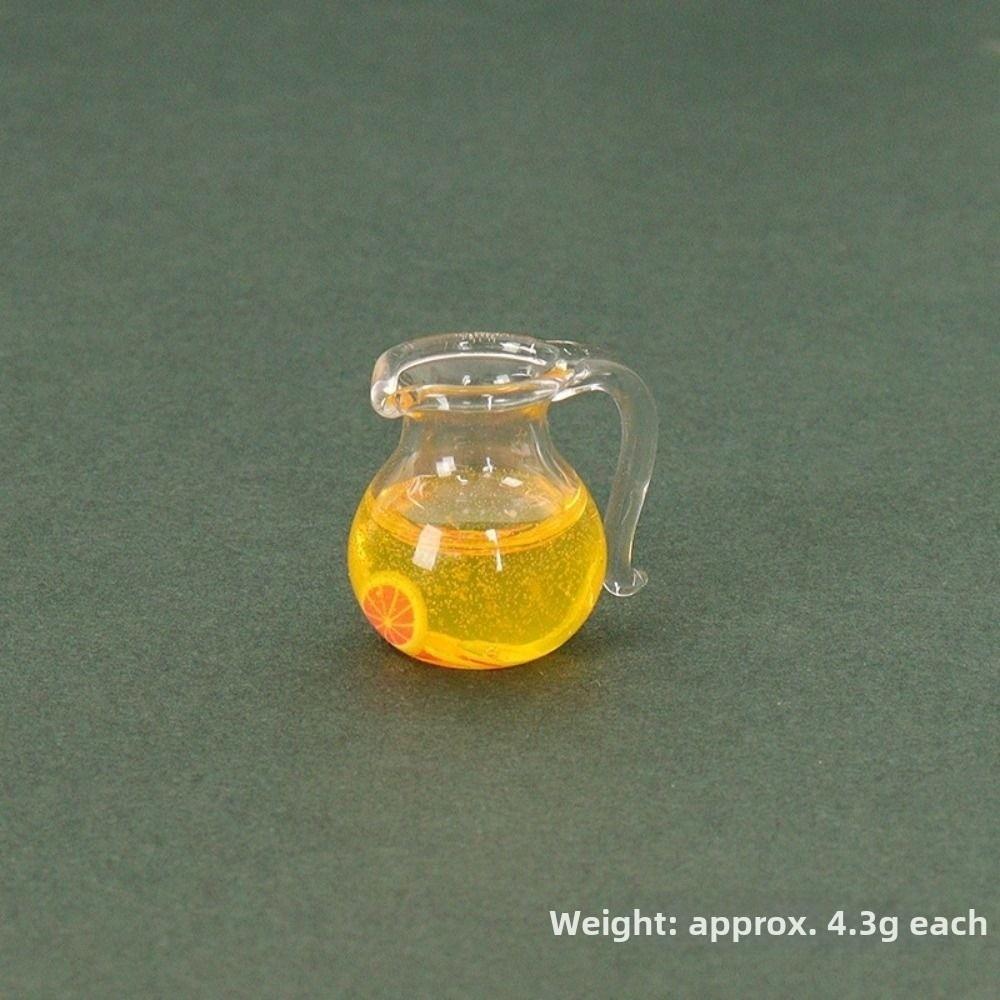 1pc/1Set Mini Dollhouse Miniature Food 2 Colors Milk Model Toys 1/12 Dollhouse Decoration 1pc Orange