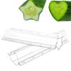 Stampo per cetrioli, stampo riutilizzabile in plastica trasparente per la coltivazione di ortaggi da giardino, stampo per la coltivazione di ortaggi facile da usare per cetrioli, pomodori e carote