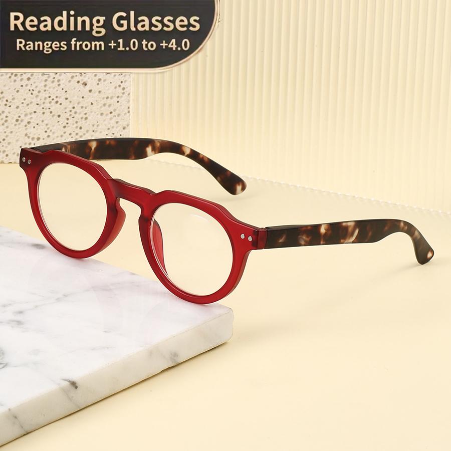 New style, niche style, Japanese retro small round frame reading glasses, classic simple and popular