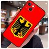 Deutschland Flagge Emblem Hülle Für iPhone 16 13 14 11 12 15 Pro Max X XR XS Max Plus 14 Plus Rückseite