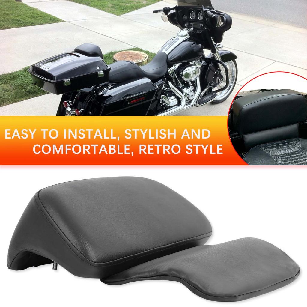 1 SET Univerzální Motocyklový Sissy Bar Opěradlo Polštář pro Honda Yamaha Suzuki Harley Bobber Chopper Crusier