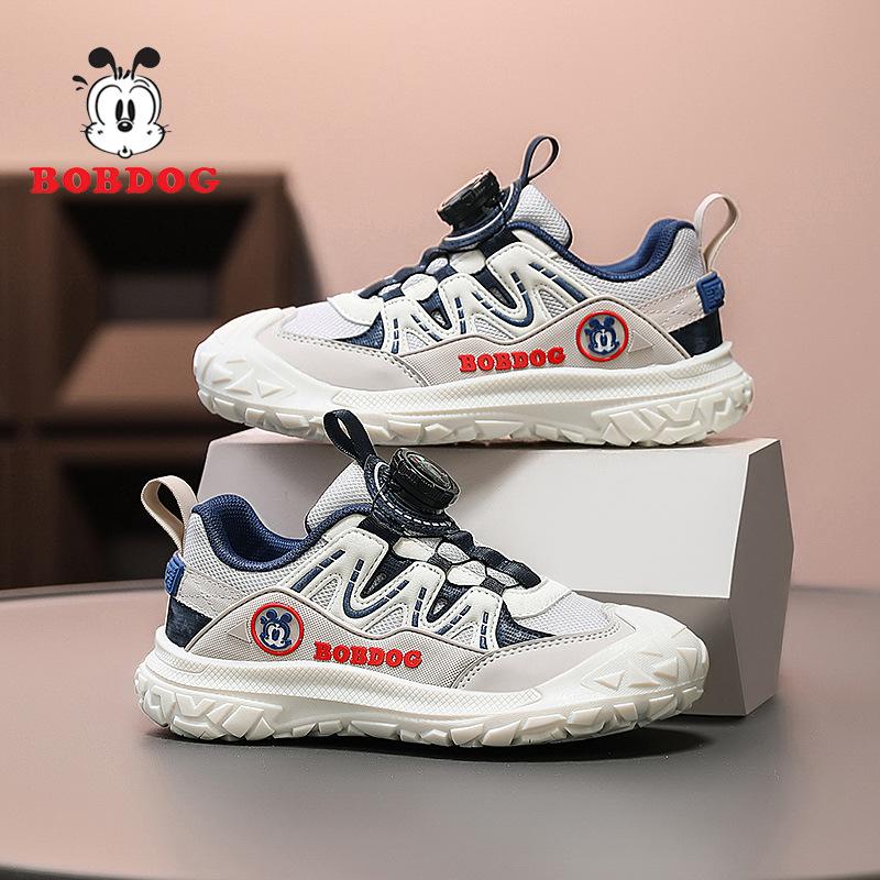 Babu Bean Boys Shoes Sports Shoes Spring 2025 New Mesh Breathable Children's Shoes Boys Soft-soled Casual Shoes