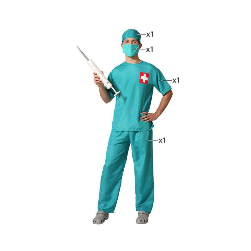 BB Carnival-Costume for Adults Doctor Multicolor