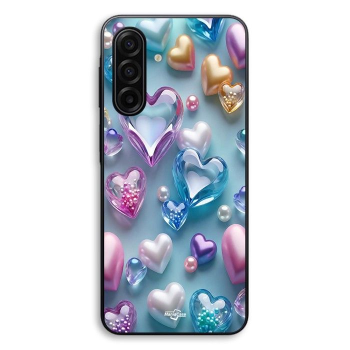 Coque Pour Samsung Galaxy A17 coeurs colorés Maniacase