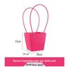 Macaron Color Series DIY Flower Arrangement Tote with Trapezoidal Design and Waterproof Kraft Paper