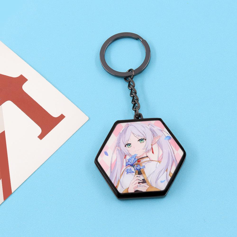 Frieren: Portachiavi Specchio Double-Sided Anime Beyond Journey's End - Accessorio Regalo Creativo