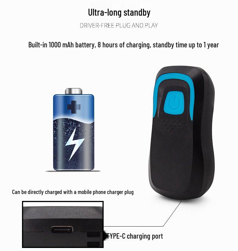 Bluetooth 125KHz RFID & 1D QR Code Reader for Access Control