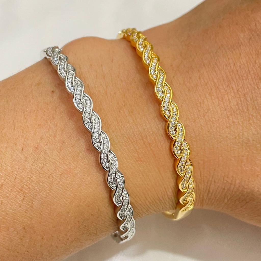 Twisted Knotted Wavy Twist Twist High-end Light Luxury Fashionable Jewelry Versatile Bracelet