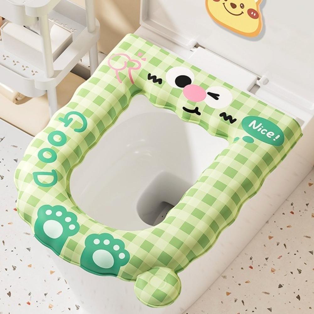 2PCS Cartoon Pattern EVA Toilet Pad Thicker Toilet Pad Toilet Accessories Closestool Mat Household