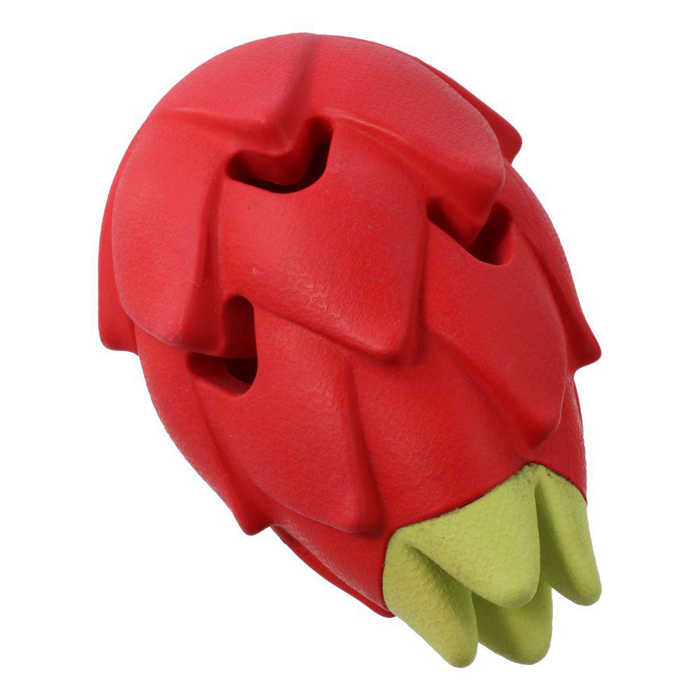 

Красные резиновые шарики от утечки 5,11*3,42 дюйма, товары для домашних животных, прочные игрушки для шлифования и чистки зубов домашних животных