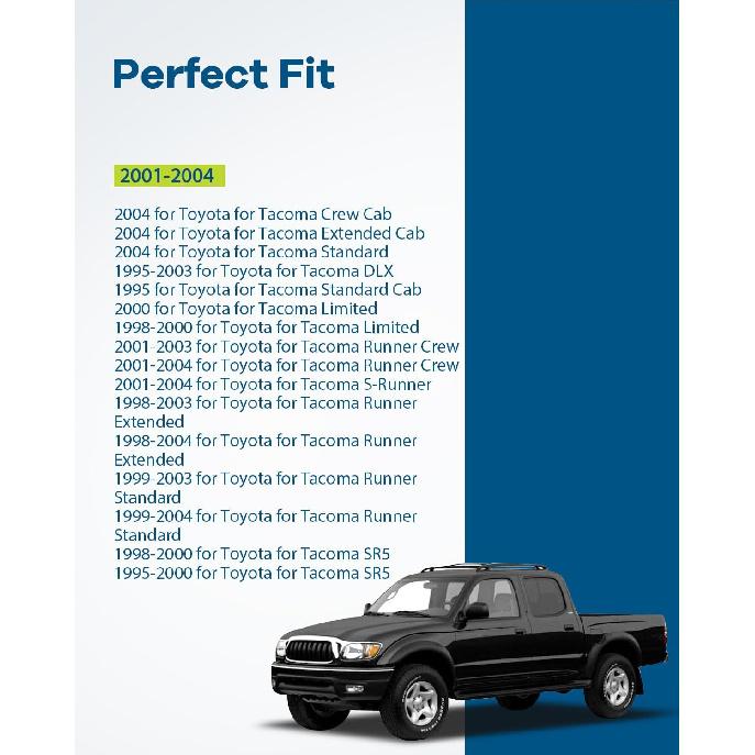 Внешняя ручка двери автомобиля Подходит для 1995-2004 для Toyota для Tacoma 2 шт. Черная
