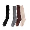 Diamond-patterned Wool Trend Leg Warmers, Slimming and Beautiful Legs, Warm and Thick Knitted Sock Sleeves, Long Tube Style, Paired with Long Boots.