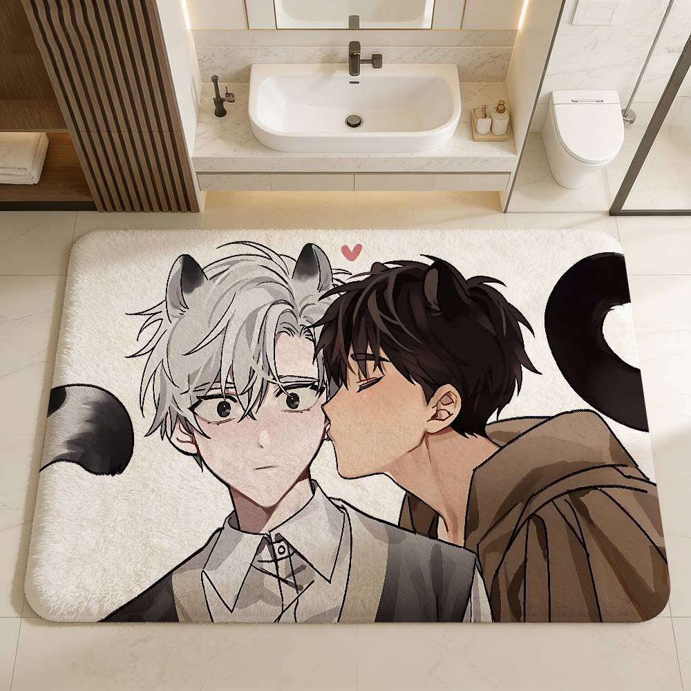 Passion Bl Anime Floor Mat Rectangle Anti-slip Home Soft Badmat Front Door Indoor Outdoor Mat el Decor Mat