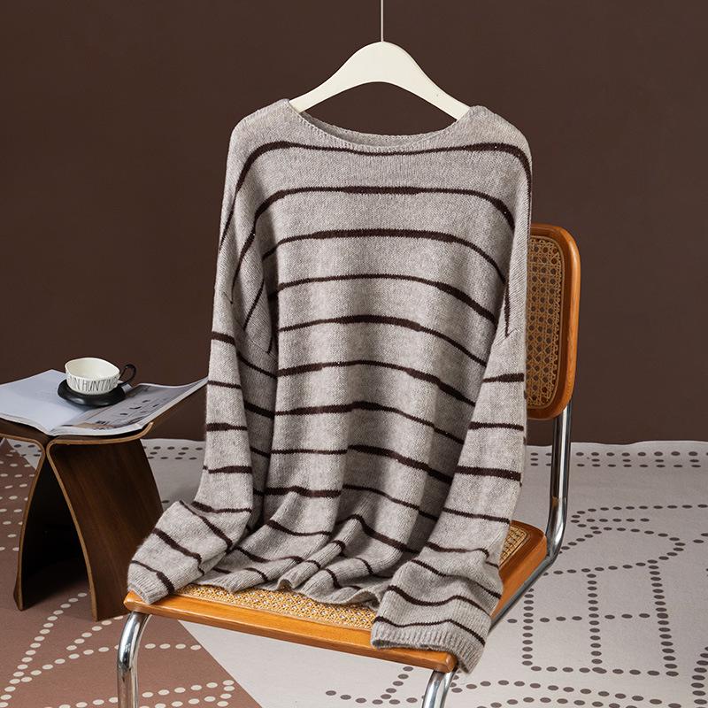 

2025 Puyuan Autumn/Winter Women s Sequin Mulberry Silk Cashmere Sailor Sweater One Size