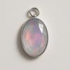 Natural Opal Pendant 24.45 ct Ethiopian Oval 925 Sterling Silver October Birthday Birthstone