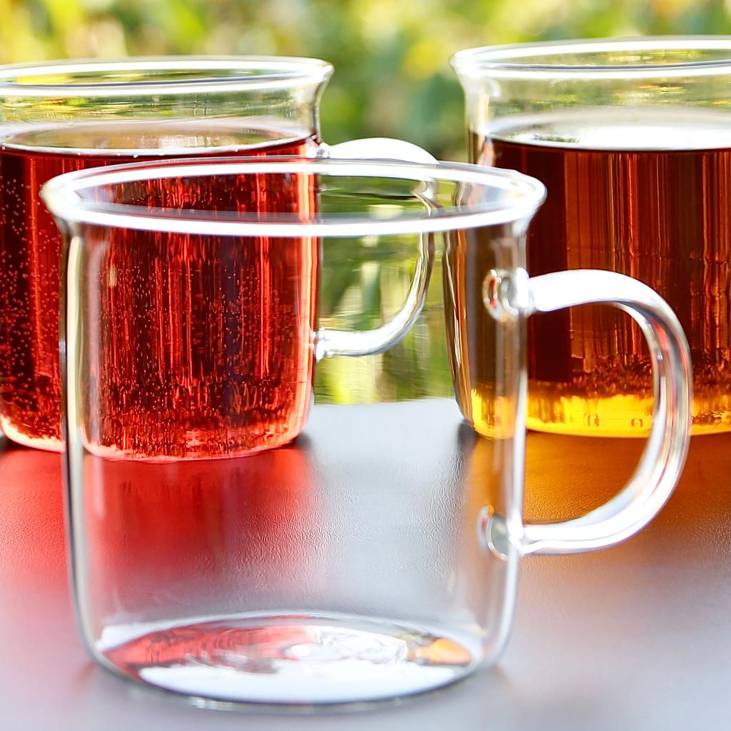 GLASSES FOR WINTER MULLED TEA 450ml SET OF 4 IDEAL FOR COFFEE