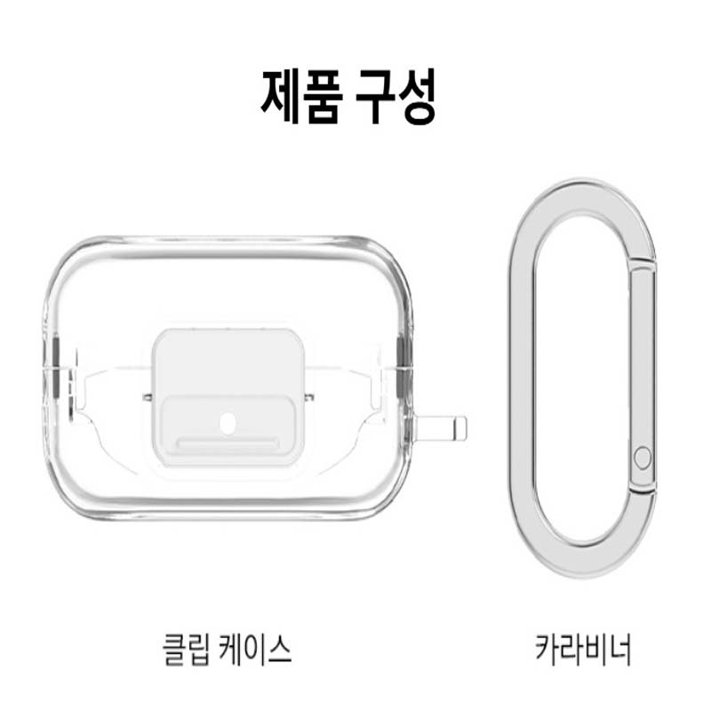 Samsung Capa Transparente Original com Clipe e Mosquetão para Galaxy Buds4|Buds 4Pro