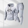 Unisex Hooded Sweatshirt Set Long Sleeve Casual Sportwear Men Women Winter Lightweight Comfortable Tracksuit