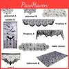 Elegant Black Lace Halloween Tablecloth With Spider Web Pattern For Festive Decor