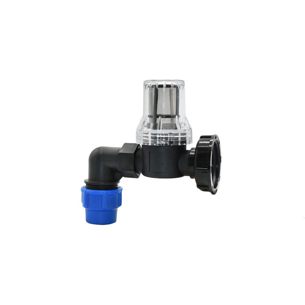 Złączka do rur z tworzywa PE 20/25/32mm Filtr S60 Adapter IBC Trójnik Kolanko Rozdzielacz Wody na 2 drogi Złącze Rury Do Nawadniania Farmy