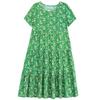 Elegant Women's Summer Sundresses Loose Korean Style Clothes Women  New Vintage Print Midi Dress