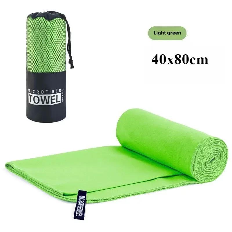 

40*80cm Microfiber Quick Dry Gym Towel Silver ION OdorFree Absorbent Fiber Fast Drying Workout Gear for Body Sweat Working Out светло-зеленый
