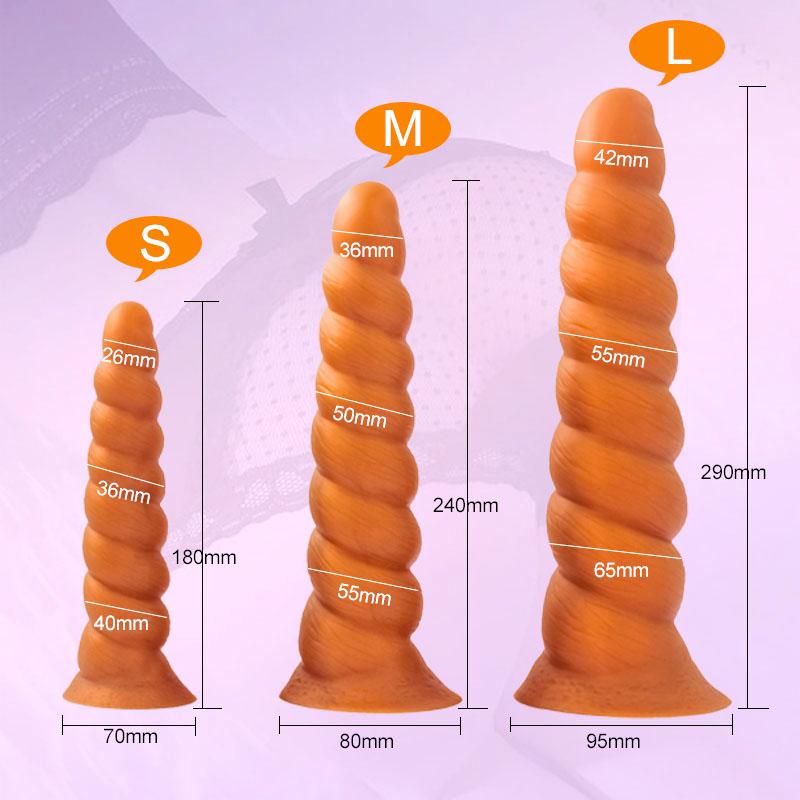 Analplug mit Saugnapf, Butt Plug, realistischer Dildo, weiches Flüssigsilikon, vaginale Prostatamassage-Stimulation für Männer und Frauen