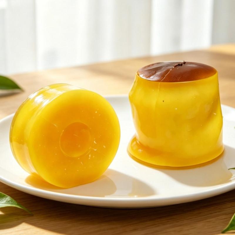 Crafted Crispy Pudding Shape Crackle Squeeze Doll Crunchy Filler Inside Squishy Ball Anti-anxiety Stress Relief Fidget Doll Adult