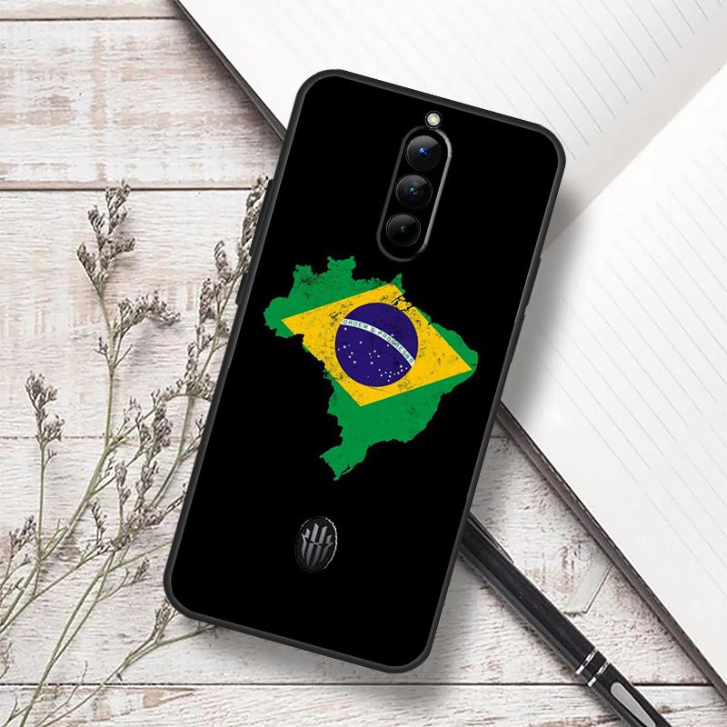 Brazil Brazilian Flag Case For ZTE Nubia Red Magic 7S 6S 7 Pro RedMagic 10 Air 8S 9S 10S 8 9 10 11 Pro Plus Funda