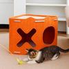 Folding Cat Hiding House Wear Resistant Cat Scratching Board Nest Sleeping and Playing