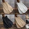Zanzea Donna Taglie Forti Canotta Basic Senza Maniche Larga Monocolore Per Comfort Stilosa in Estate