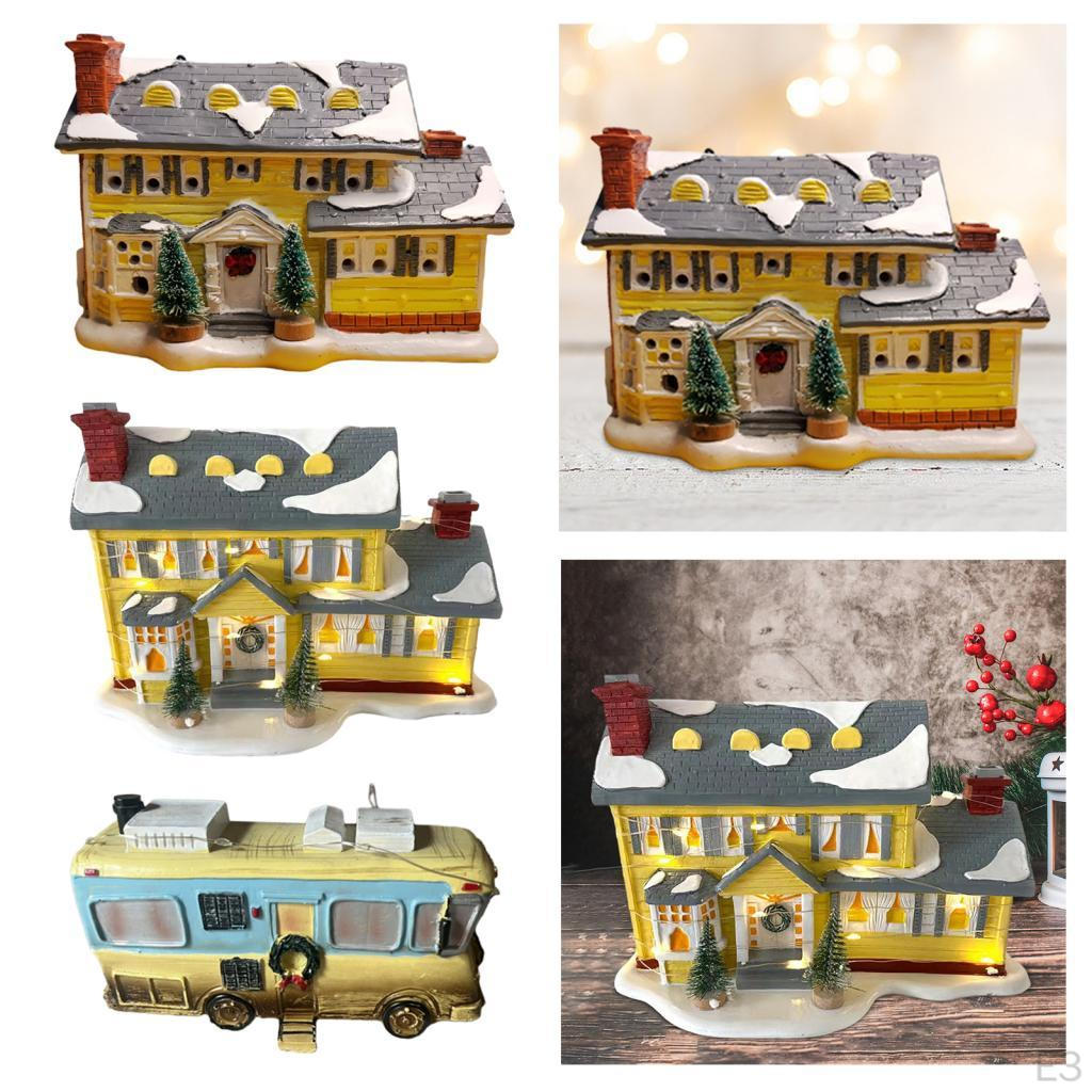 Christmas Glowing Ornament Decoration Girls Boys Statue for Party