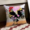 Rooster Doodle Art Cushion Cover Reversible Soft Durable Pillow Cover Home  Car MultiScene Use for Daily Comfort